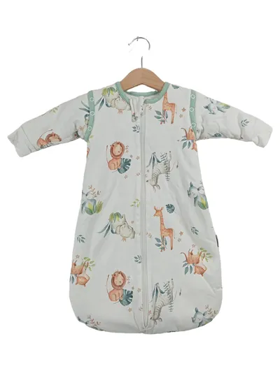 TupTam Baby Schlafsack 2.5 Tog Tiermotive Weiß Gr. 56, 62 Baumwolle