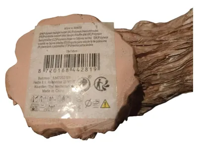 Flexible Textile B.V. Teelichthalter Baumstamm 28x7x8cm Braun Naturbezogen