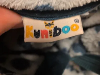 KUNIBOO Kinder Fleecepullover Gr. 98-104 Petrol Katzenmotiv Fleece