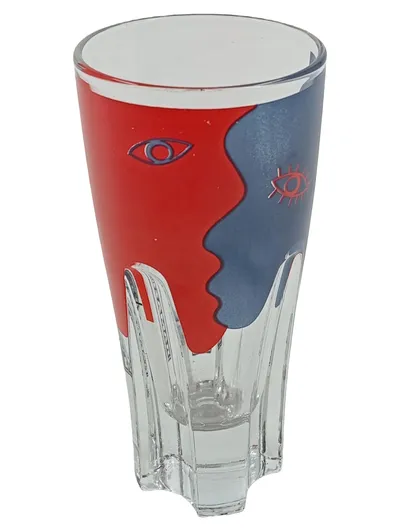 Ramazzotti Schnapsglas 4cl 2cl Messmarkierung Retro Design Sammlerglas