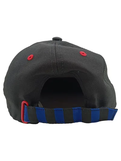 Super Mario Fan Basecap Schwarz Grid-Muster Charakter-Applikation one size