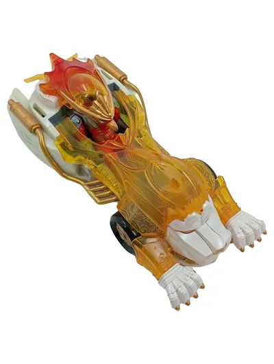 Bandai Figur mit Fahrzeug Gold Löwen Spielzeugauto Actionfigur