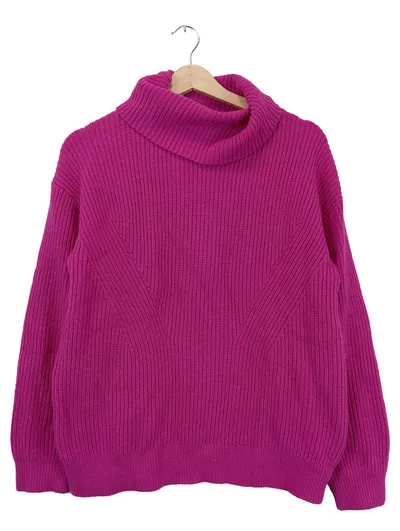 Comma Damen Rollkragenpullover Pullover Pink Gr. 36 S Casual