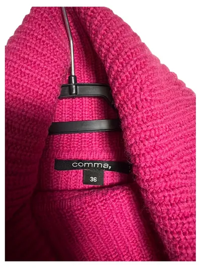 Comma Damen Rollkragenpullover Pullover Pink Gr. 36 S Casual