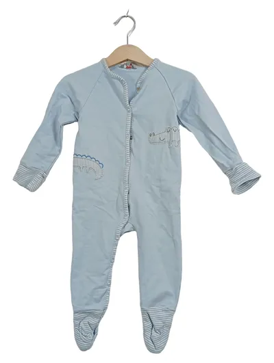 Kanz Baby Schlafanzug Strampler Blau Krokodil Gr. 74