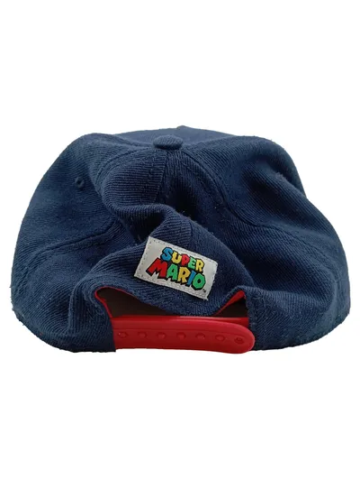 Super Mario Fan Basecap Kinder Blau Größe 134/152
