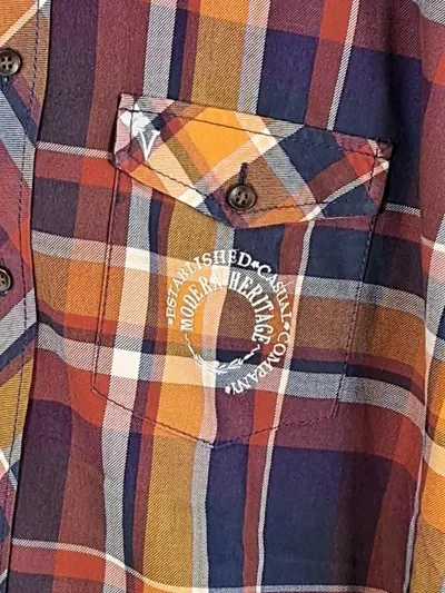MARVELIS Freizeithemd Herren Gr. L Mehrfarbig Kariert Casual Langarm