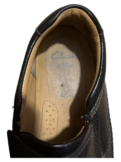 Clarks Herren Slipper Loafer Leder Schwarz Gr. 43 Casual