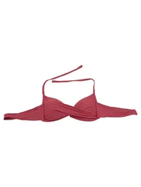 Calzedonia Bikini Oberteil Damen Rosa Gr. 38 M Raffung 1