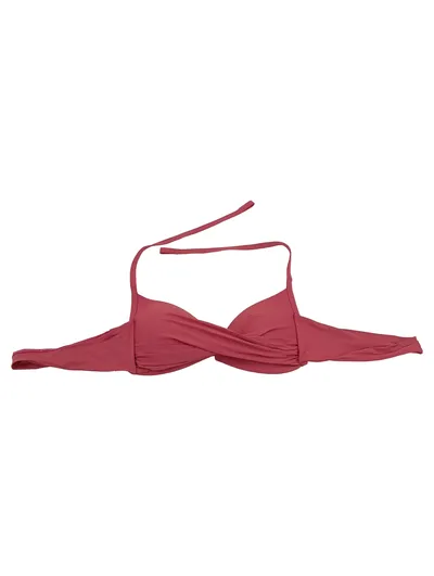 Calzedonia Bikini Oberteil Damen Rosa Gr. 38 M Raffung