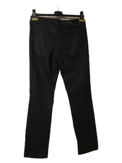 Gardeur Damen Stoffhose Grau Florales Muster Gr. 34 W26 XS