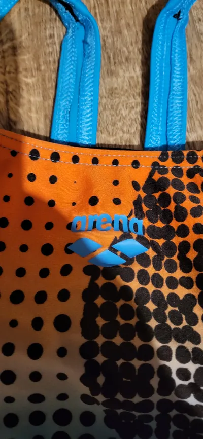 Arena Badeanzug Damen Gr. 38 Mehrfarbig Orange Türkis Sportlich Schwimmen