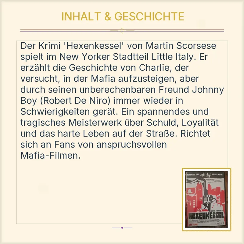 Hexenkessel DVD Martin Scorsese Robert De Niro Harvey Keitel Krimi 3