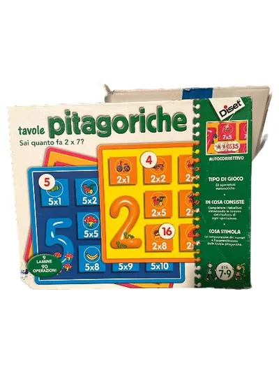 Diset Tavole Pitagoriche Lernspiel Einmaleins Mathematik Kinder 7-9 Jahre