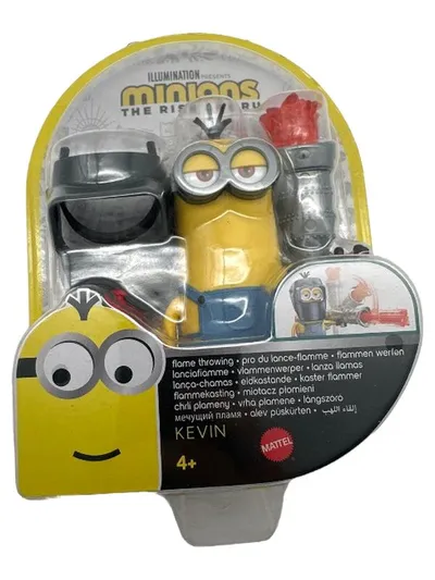 Mattel Minions The Rise of Gru Actionfigur Kevin mit Flammenwerfer Gelb