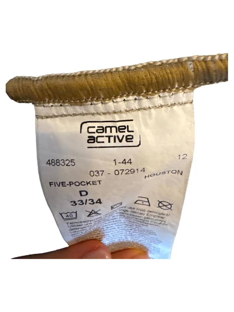 camel active Herren Stoffhose Beige Gr. W33 L34 Casual 2