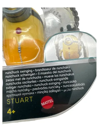 Mattel Minions Actionfigur Stuart mit Nunchakus The Rise of Gru Gelb Kinder