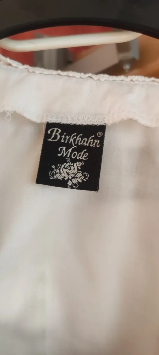 Birkhahn Mode Dirndl Trachtenkleid Gr. 36 Grün Pink Kariert Bluse 3