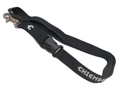Chiemsee Lanyard Schlüsselband Schlüsselanhänger Schwarz 58cm Karabiner