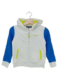 Aston Martin Kinder Kapuzenjacke Sweatjacke Gr. 86/92 Weiß Blau Sportlich 1
