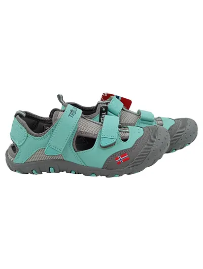 Trollkids Outdoorsandalen Kinder Klettschuhe Türkis Gr. 33