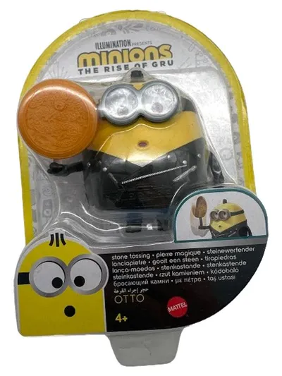 Mattel Minions Actionfigur Otto The Rise of Gru Steinewerfer Spielzeug