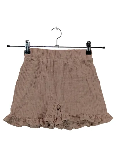 ALANA Mädchen Shorts kurze Hose Musselin Beige Gr. 128 Rüschen Baumwolle