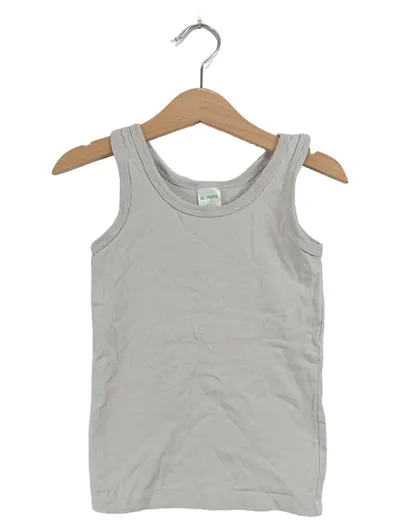 ALANA Kinder Unterhemd Tanktop Gr. 110/116 Grau Baumwolle Ärmellos