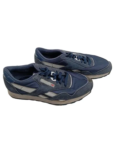 Reebok Sneaker Low Herren Gr. 41 Blau Retro Freizeit Sportschuhe