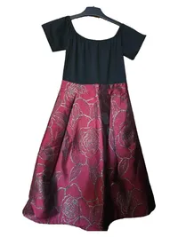 AX Paris Damen Cocktailkleid Rot Blumenmuster Gr. 36 S Elegant Festlich 1