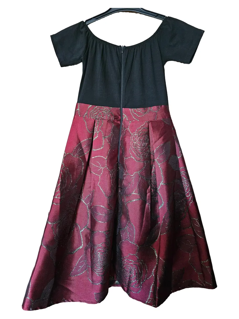 AX Paris Damen Cocktailkleid Rot Blumenmuster Gr. 36 S Elegant Festlich 2