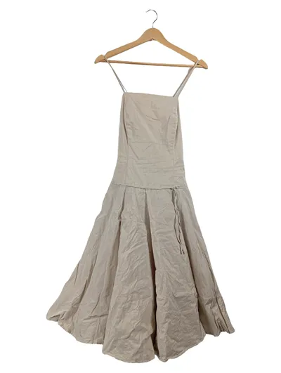 SWING Abendkleid Damen Beige Gr. 34 XS Midikleid Ärmellos Festlich