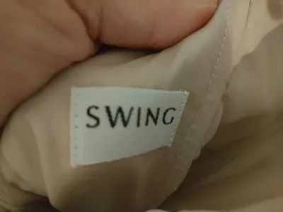 SWING Abendkleid Damen Beige Gr. 34 XS Midikleid Ärmellos Festlich