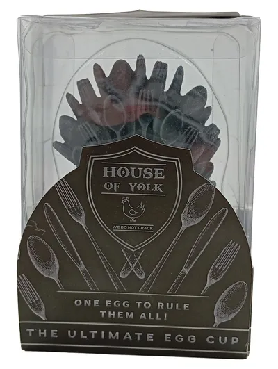 Gift Republic Egg of Thrones Thron Eierbecher Kunststoff Grau