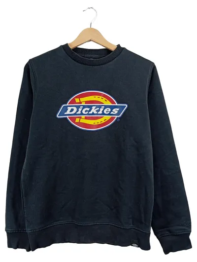 Dickies Sweatshirt Herren Gr. S Schwarz Logo-Print Streetwear Pullover