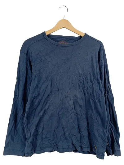 Engbers Herren Pullover Langarmshirt Blau Gr. 52, XL Casual Baumwolle