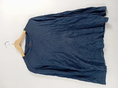 Engbers Herren Pullover Langarmshirt Blau Gr. 52, XL Casual Baumwolle