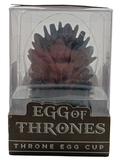 Gift Republic Game of Thrones Thron Eierbecher Schwarz Kunststoff Vintage