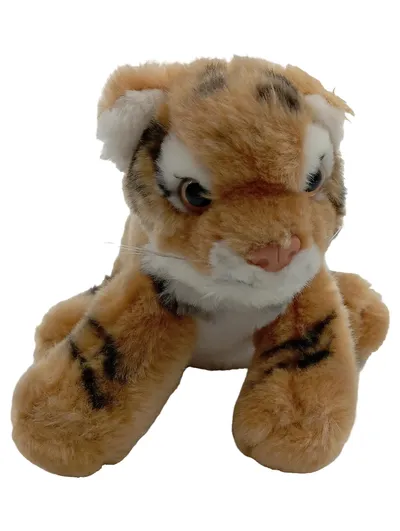 SEMO Plüschtier Tiger Baby Kuscheltier Stofftier 15cm braun