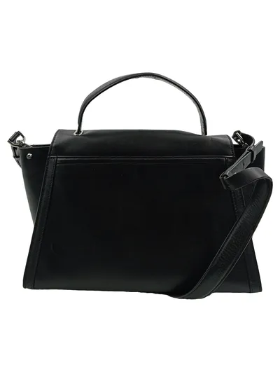 Michael Kors Damen Henkeltasche Leder Schwarz Klassisch