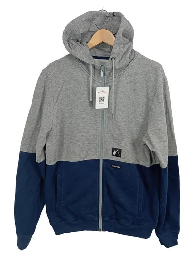 Lakeville Mountain Sweatjacke Herren L Grau Blau Kapuze Hoodie