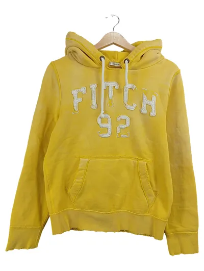 Abercrombie & Fitch Hoodie Kapuzenpullover Damen Gr. S Gelb Fitch 92