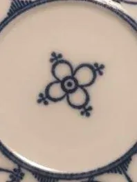 Bareuther Unterteller Indisch Blau Zwiebelmuster Porzellan 14cm
