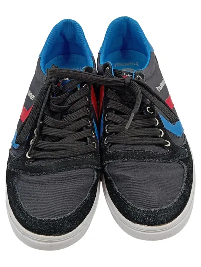hummel Sneaker Low Herren Schwarz Retro Gr. 39 Textil Freizeit Schuhe