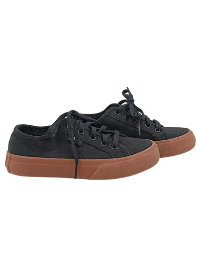 DC Shoes Sneaker Low Kinder Schwarz Gr. 32 Textil Freizeit Schuhe