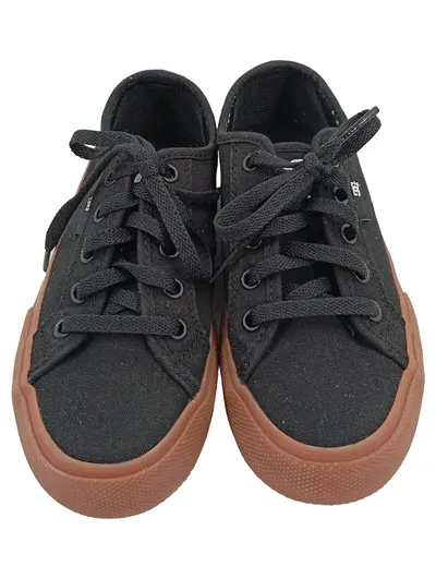 DC Shoes Sneaker Low Kinder Schwarz Gr. 32 Textil Freizeit Schuhe