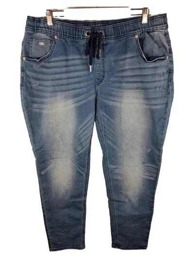 KangaROOS Damen Jeans Straight Leg Blau Gr. 50 W41 Casual