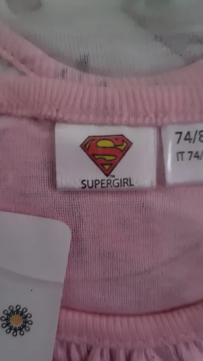 DC Comics Supergirl Baby Body Spielanzug 2 Stück Rosa Gr. 74x80