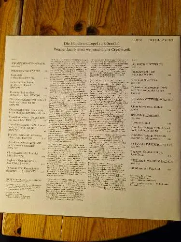ETERNA Werner Jacob Hildebrandtorgel Störmthal Weihnachtliche Orgelmusik Vinyl