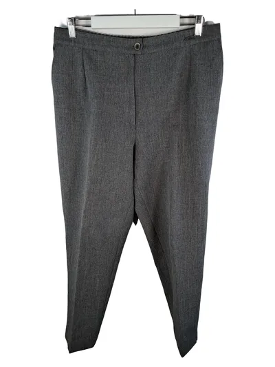 Adelina Stoffhose Damen Gr. 46 Grau Meliert Business